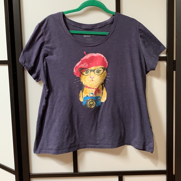 Pretty Kitty T shirt.  Size 2X - Picture 2 of 3